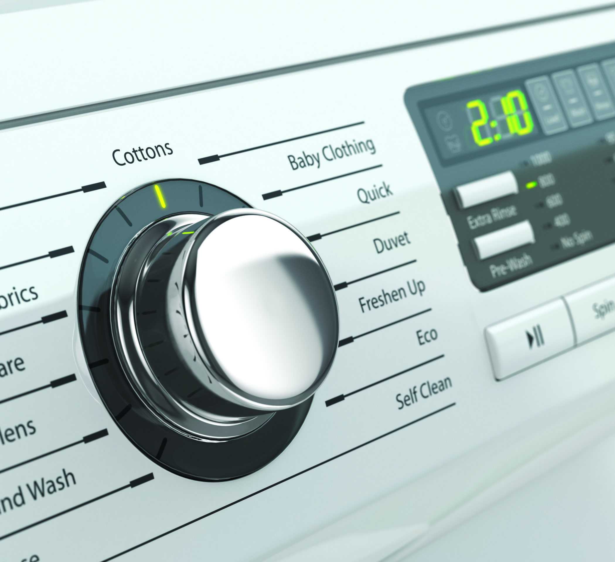 Control panel of washing machine